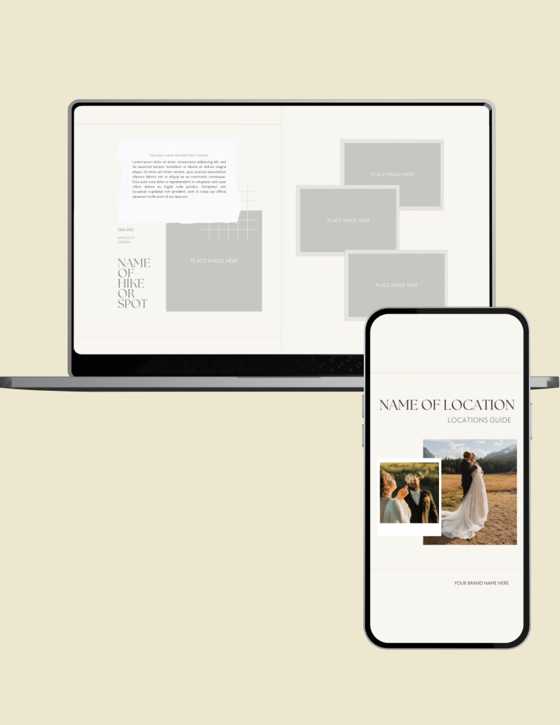 THE MINIMALIST, LOCATIONS GUIDE TEMPLATE